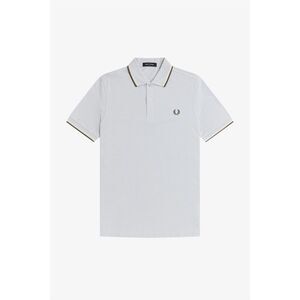 Fred Perry Mens Twin Tip Polo Shirt / Dusky Blue